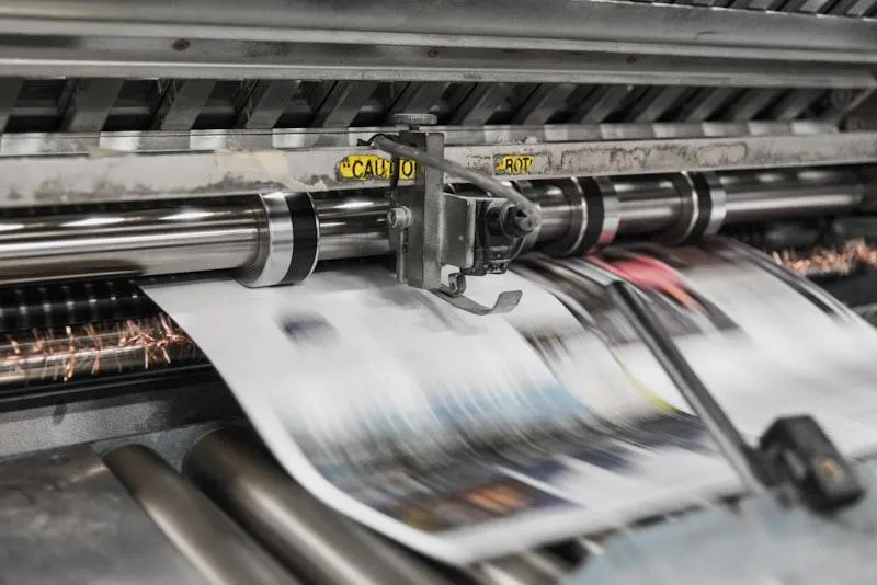 Specialist contract printing equipment for leather and fabric printing at BPM Print Manchester