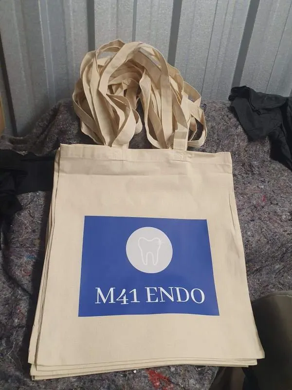 Range of custom printed products including tote bags at BPM Print Manchester